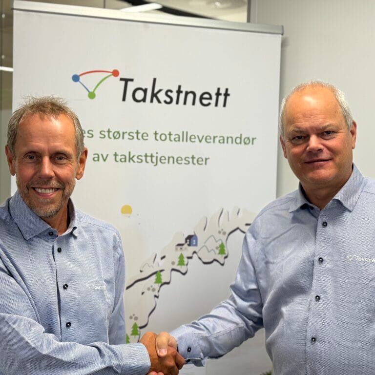 Bjarne Harkinn, ny forretningsutvikler i Takstnett sammen med daglig leder Oddvar Flottorp