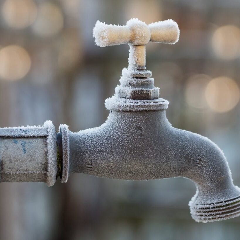Frosne vannrør