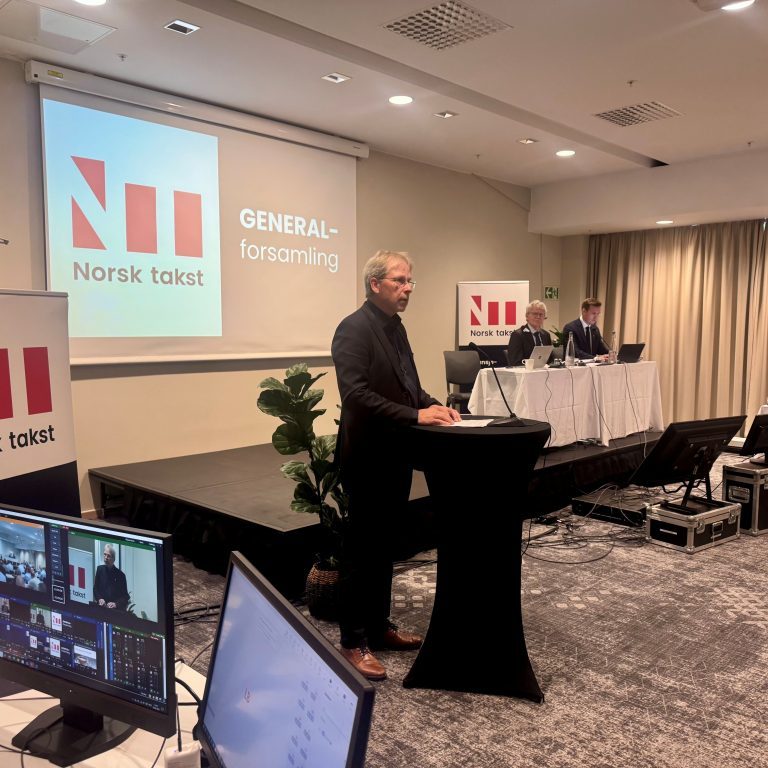 Hans Petter Lindstad, president i Norsk takst hovedstyre på genralforsamlingen den 6. juni 2026